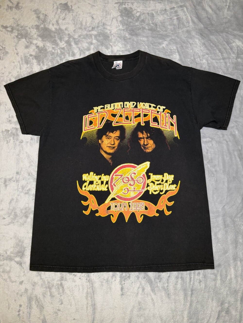 Vintage Led Zeppelin Rock Band Tshirt 2008 Tour Men’s XL Jimmy Page Robert Plant